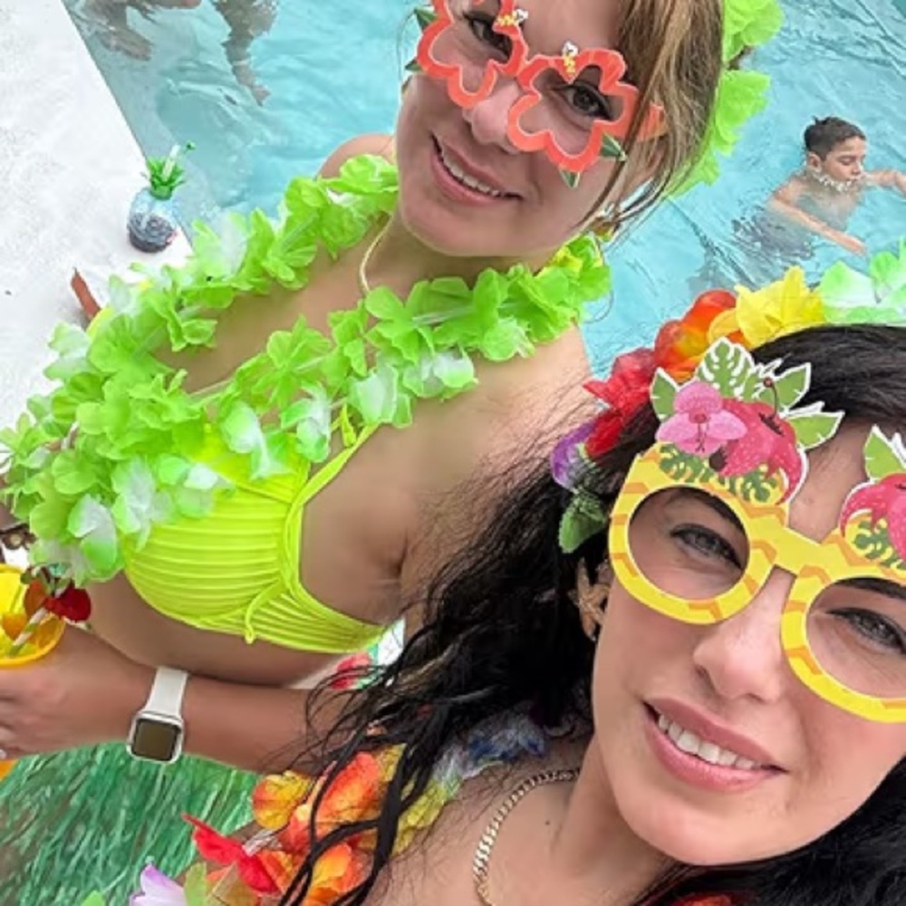 Luau Party Decorations 12 PCS Hawaiian Theme Paper Eyeglasses for Tropical Party - Picture 10 of 16